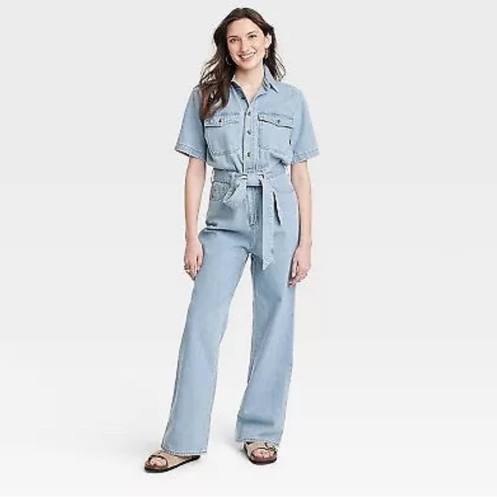 Universal thread denim jumpsuit